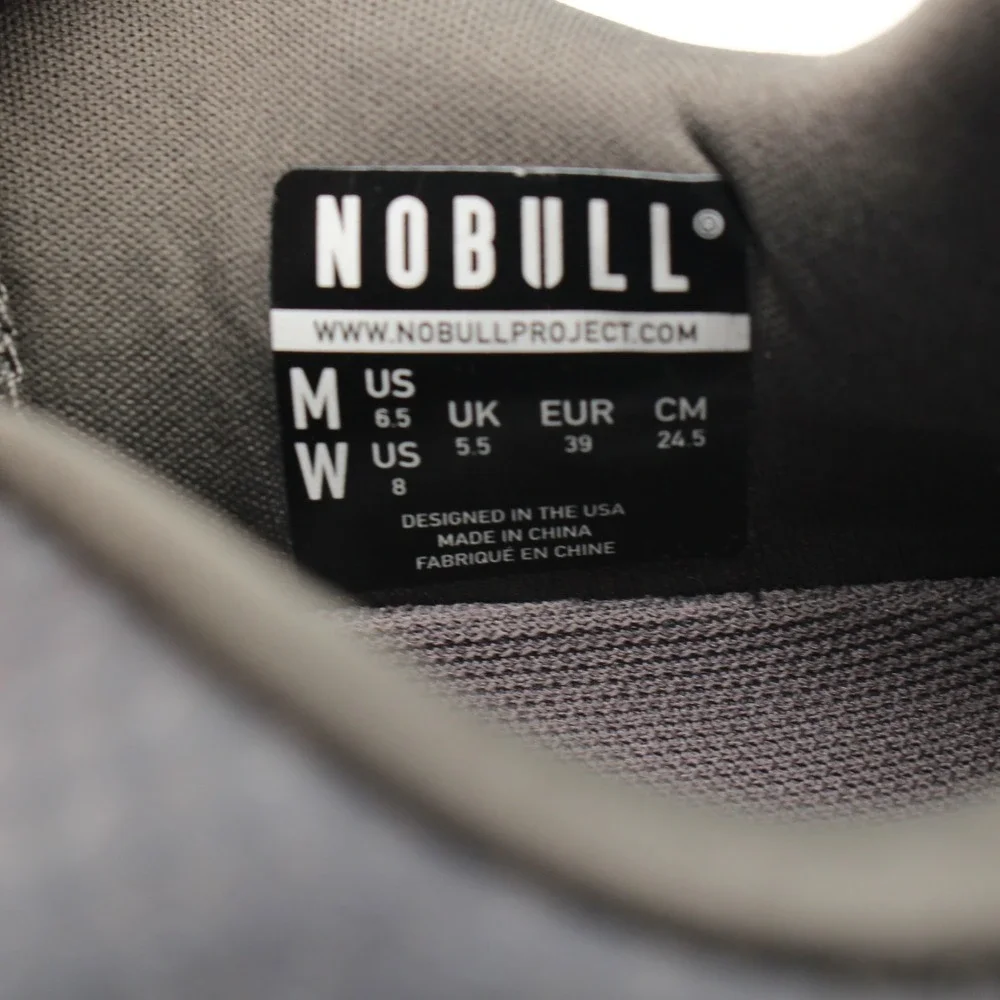 NOBULL Ripstop Runner Translucent Running Shoes Womens Size 8 Gray Lace Up